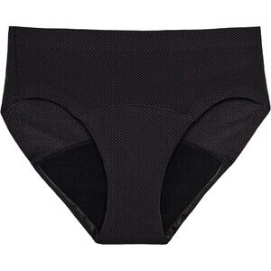 Thinx Period Underwear Reusable Absorbent Period Panties SMALL Black Hip Hugger
